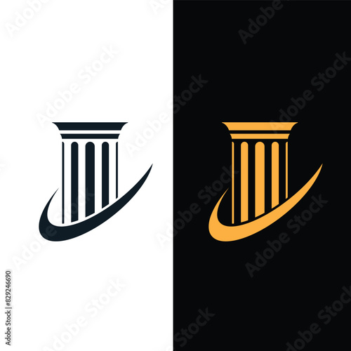 Pillar logo design template best seller