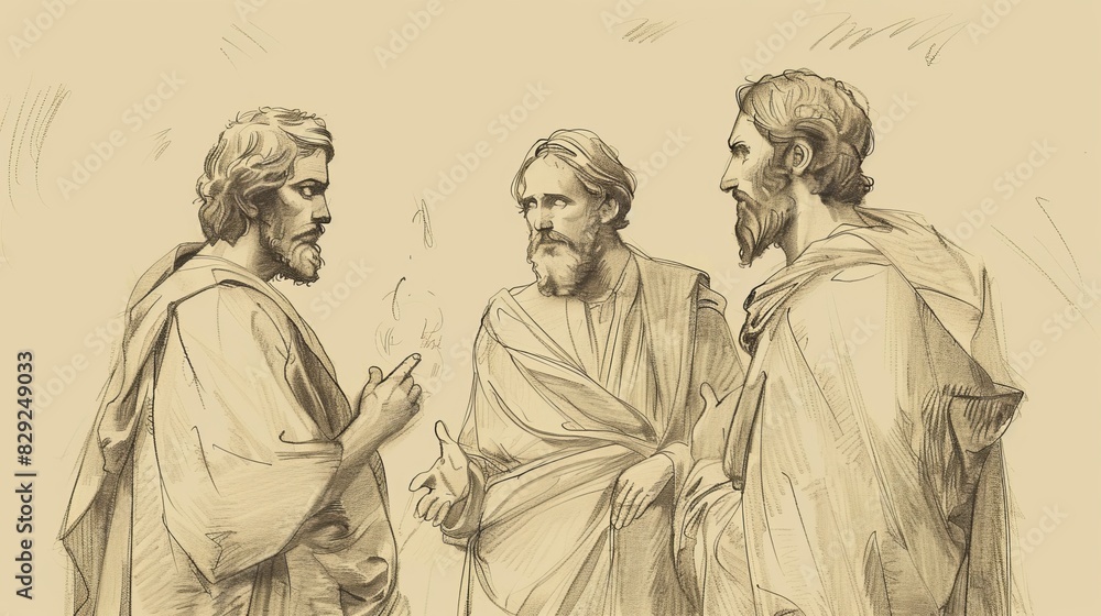 Jesus Explains Scriptures To Disciples On Road To Emmaus Hearts