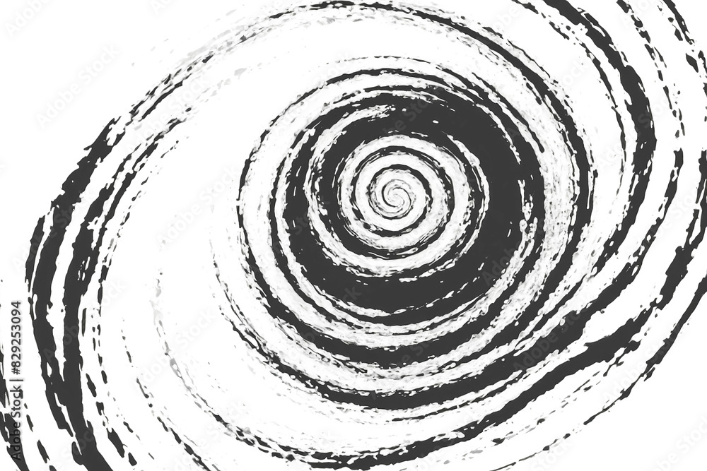 Fototapeta premium Abstract Black and White Spiral