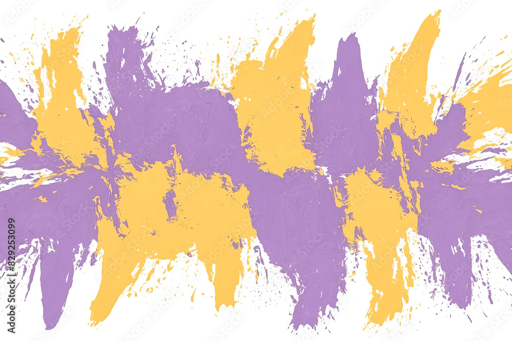 Obraz premium Abstract Watercolor Background with Purple and Yellow Splashes