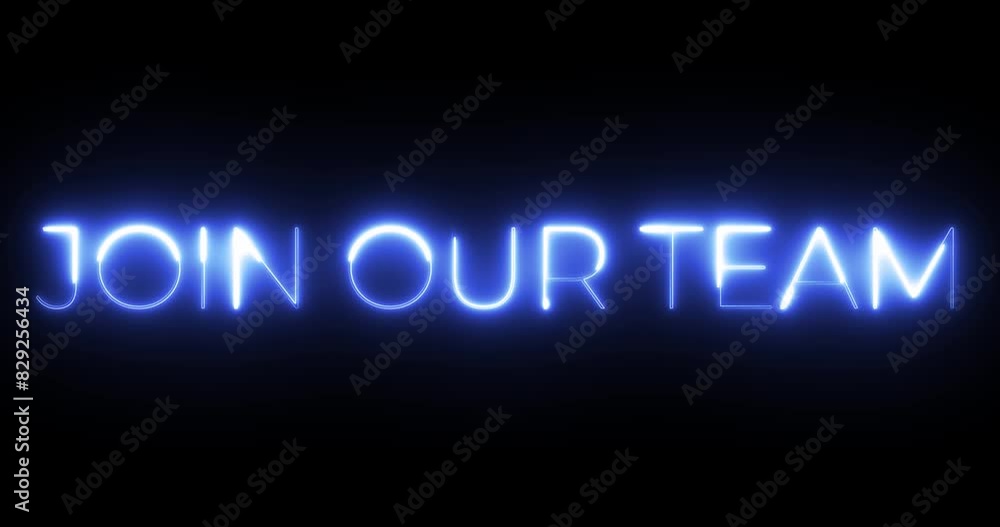join our time neon text animation join our time neon text animation