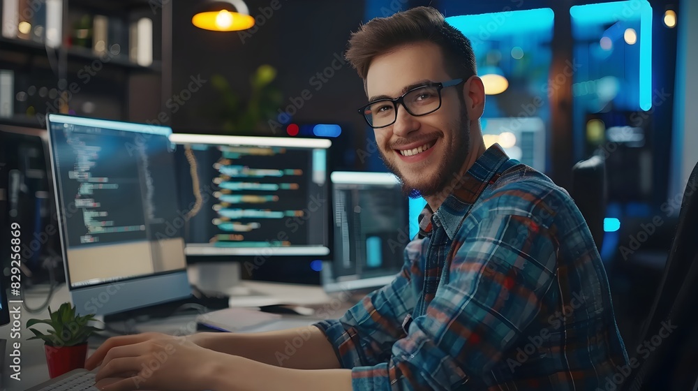 Hardworking and Innovative DevOps Engineer Embracing Technology in Dynamic Workspace Hardworking and Innovative DevOps Engineer Embracing Technology in Dynamic Workspace