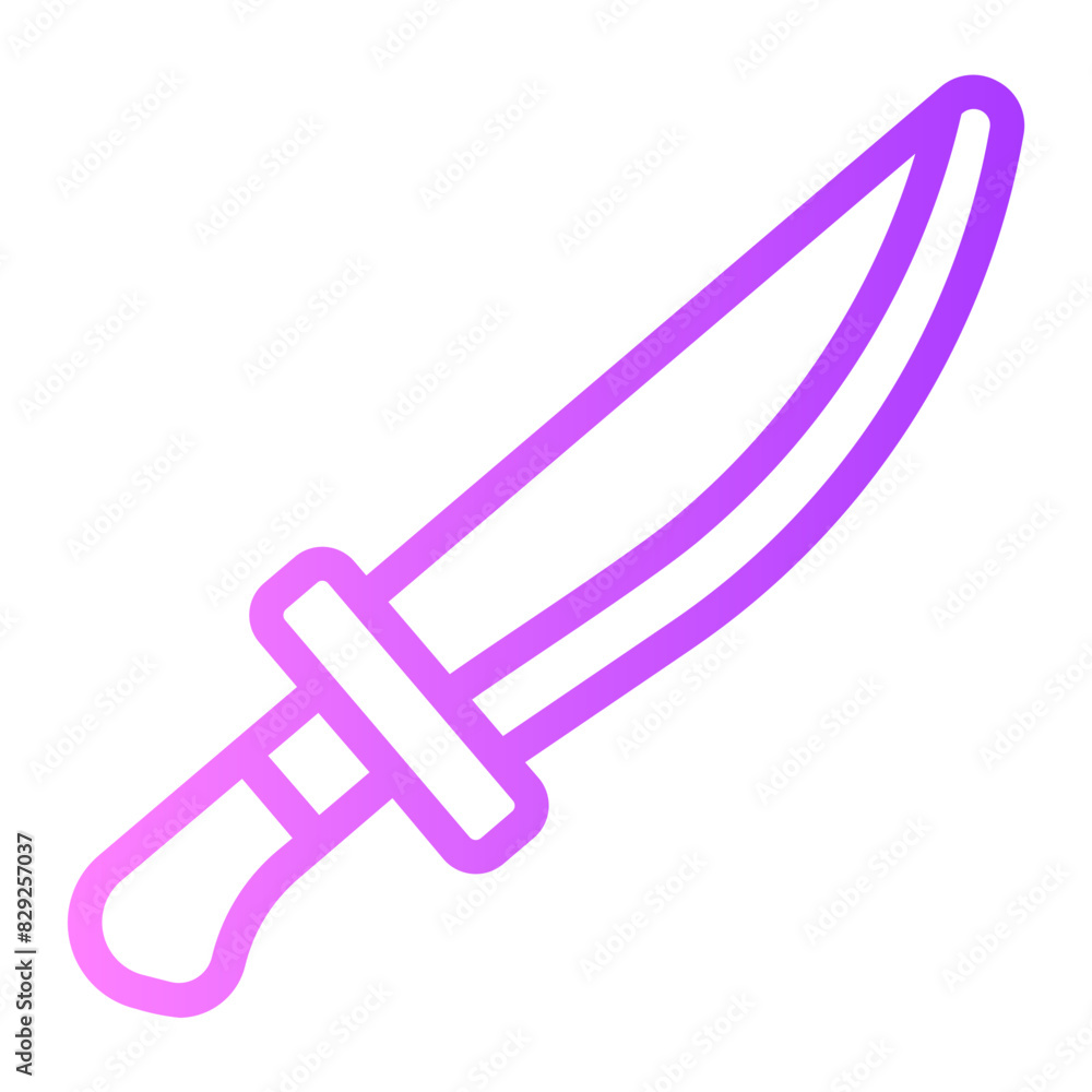 knife gradient icon knife gradient icon