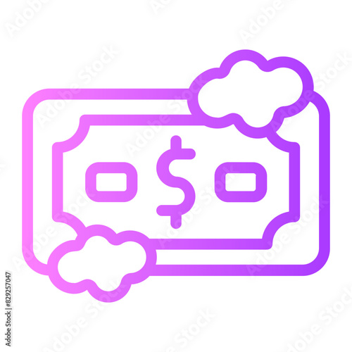 money laundering gradient icon
