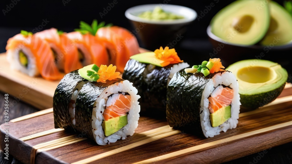 Artisanal Sushi Selection, A Minimalist Wooden Chopsticks Experience Artisanal Sushi Selection, A Minimalist Wooden Chopsticks Experience