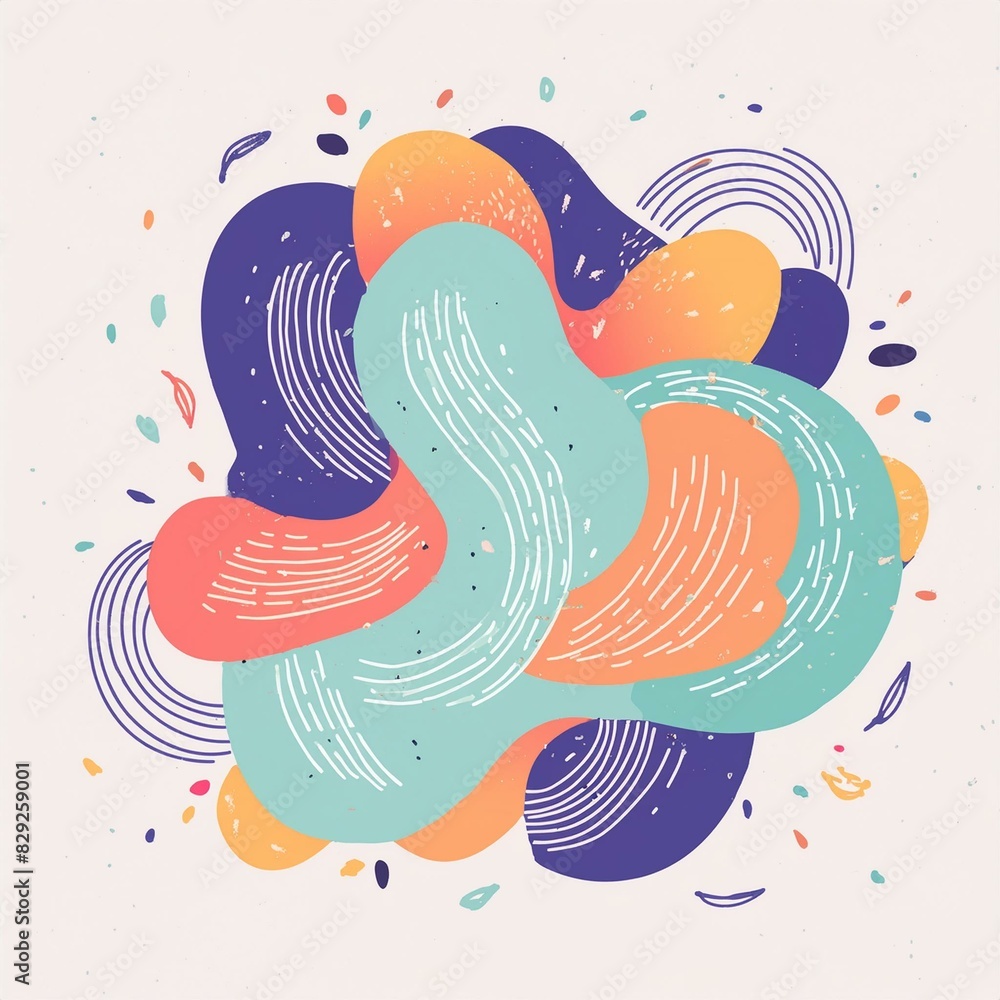 Obraz premium A mesmerizing abstract shape with fluid
