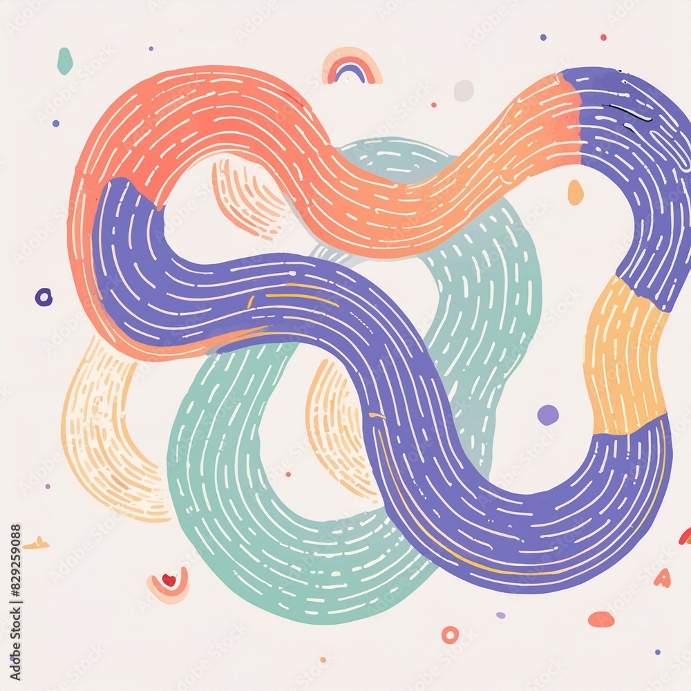 Obraz premium A mesmerizing abstract shape with fluid