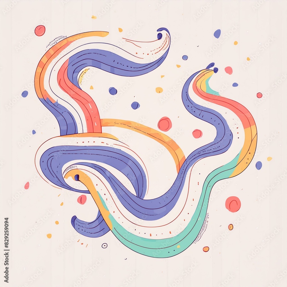 Obraz premium A mesmerizing abstract shape with fluid