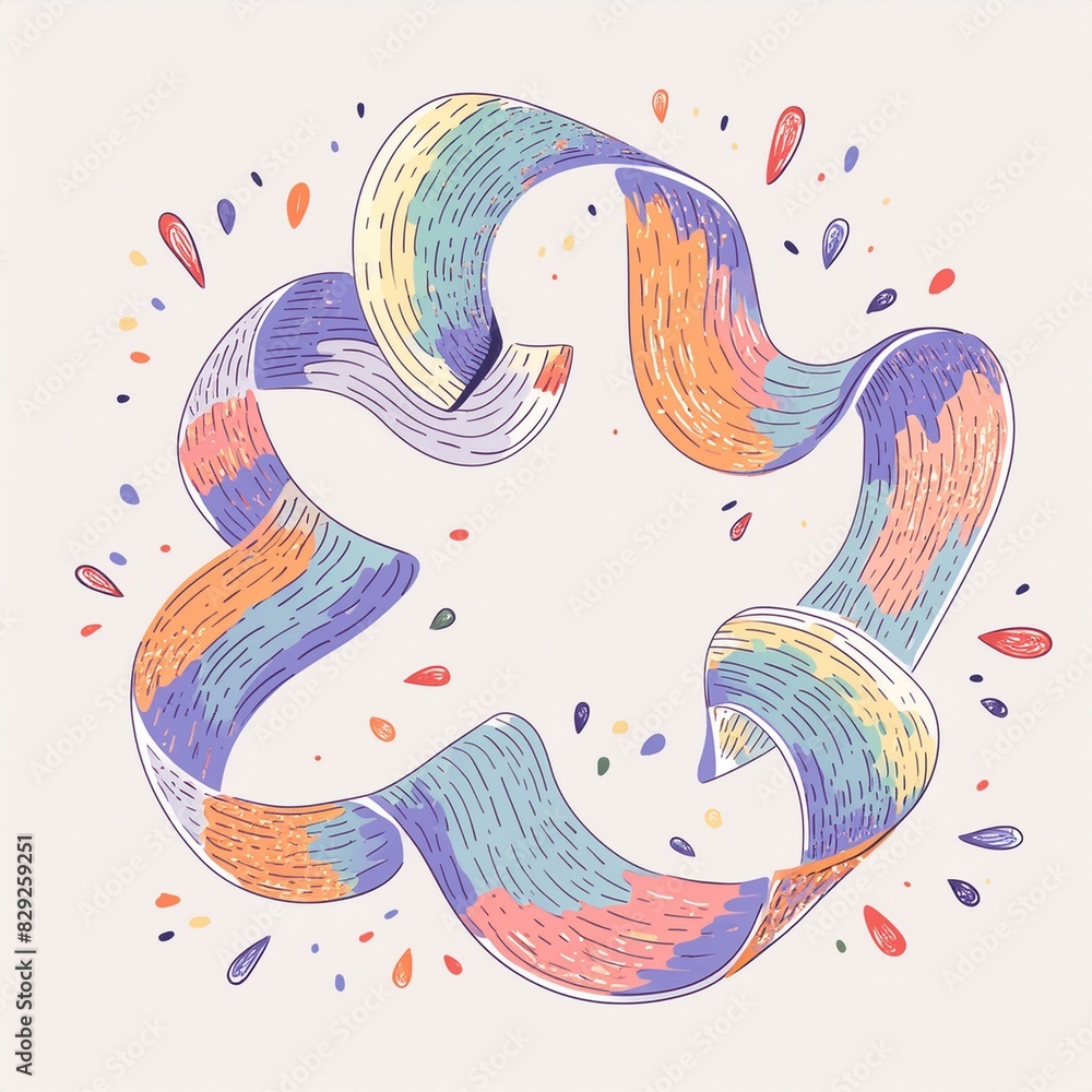 Obraz premium A mesmerizing abstract shape with fluid