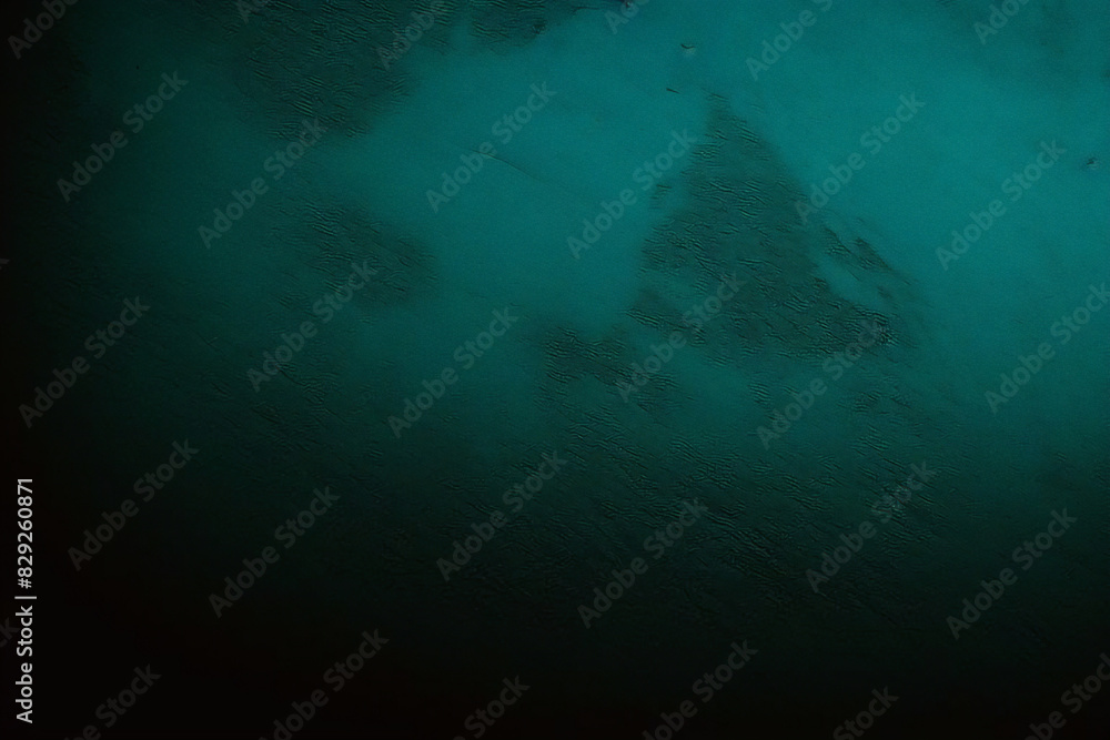 Obraz premium Seamless Glowing green black blue grainy background dark noise texture banner poster backdrop design copy space. Dark matte background with space for design. Toned fabric surface. Template. Empty