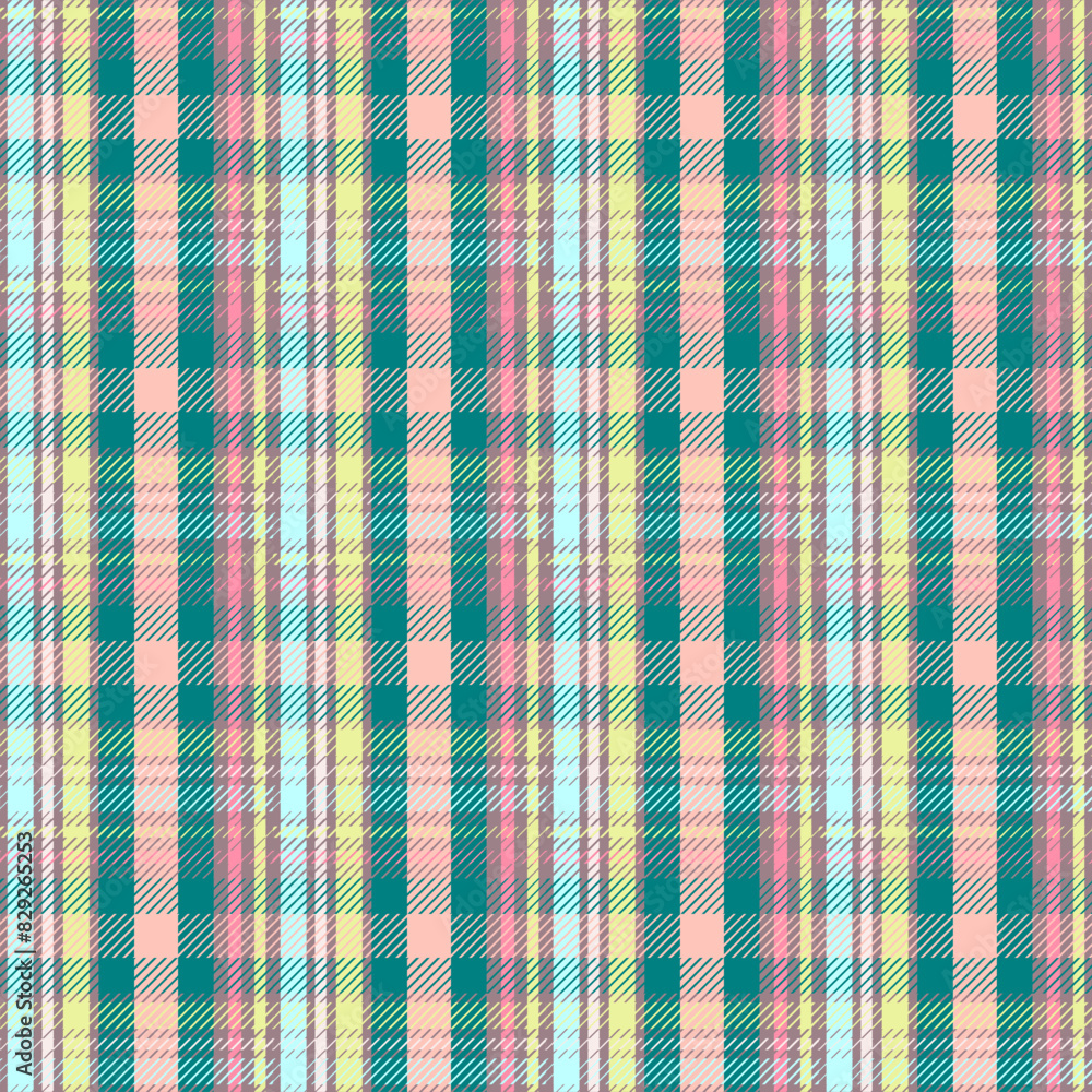 Plaid Pink and Yellow Geometric Oriental Seamless Pattern, Traditional Design for Background, Carpet, Wallpaper, Clothing, Wrapping, Fabric, Vector, Illustration Embroidery Style Plaid Pink and Yellow Geometric Oriental Seamless Pattern, Traditional Design for Background, Carpet, Wallpaper, Clothing, Wrapping, Fabric, Vector, Illustration Embroidery Style