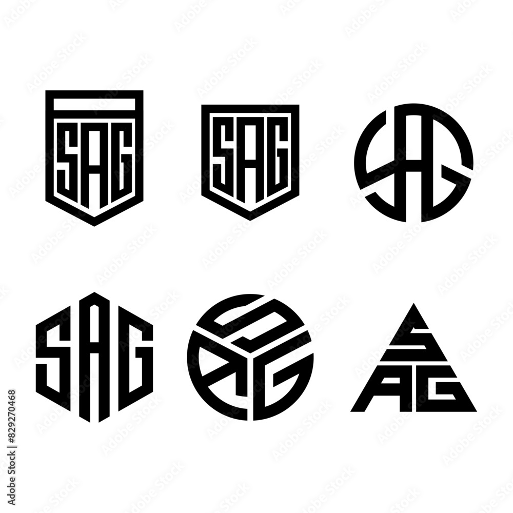 SAG monogram logo SAG monogram logo