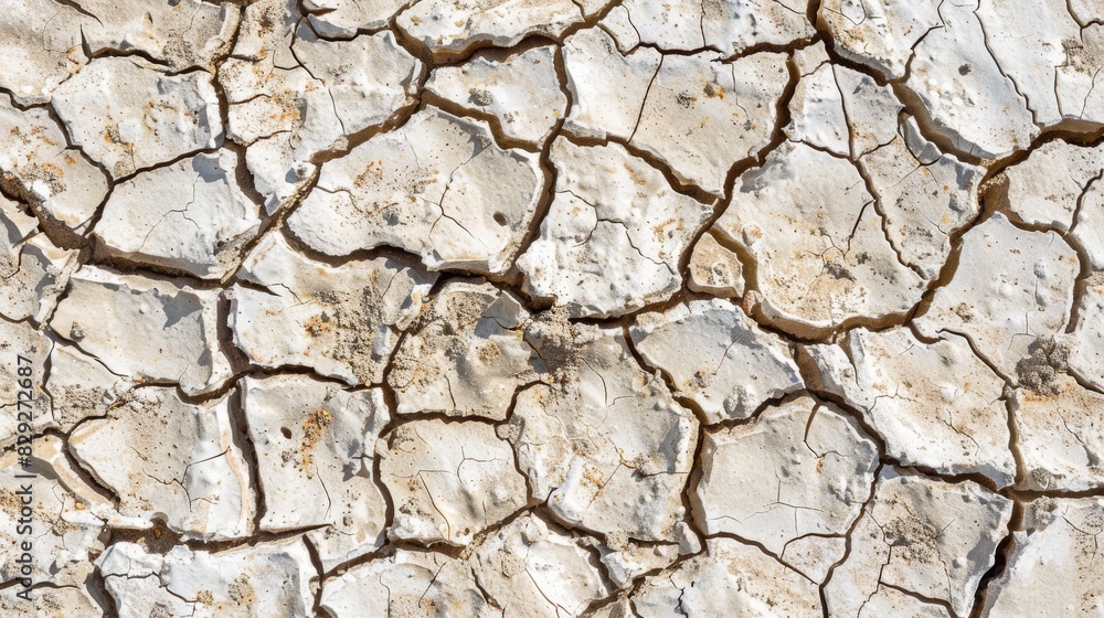 a close-up of dry, cracked soil. The cracks are wide and long, and the soil is a light brown color. a close-up of dry, cracked soil. The cracks are wide and long, and the soil is a light brown color.