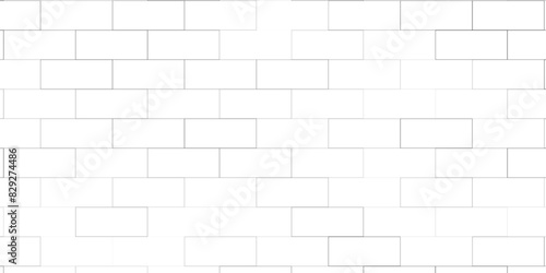 Seamless brick wall pattern. Bricks cladding wall. Walling wallpaper. Geometric ornament. Mosaic motif. Grid background. Geometrical backdrop.