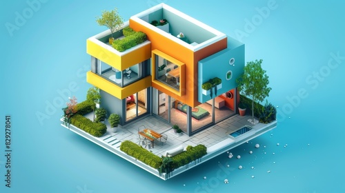 Isometric house 