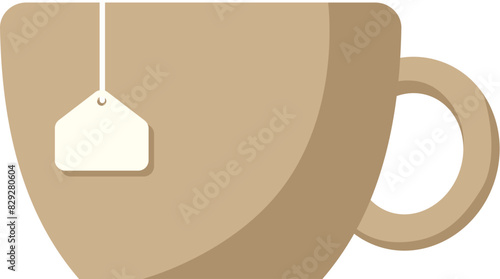Tea cup with tea bag