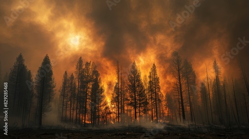 Haunting aftermath of a wildfire © Media Srock