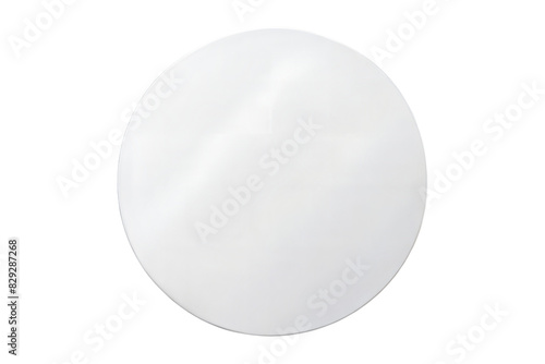 Circular Paper Cut – Clean Round Edge: A circular paper cut with a clean round edge, suitable for logos and badges, isolated on a white background.

