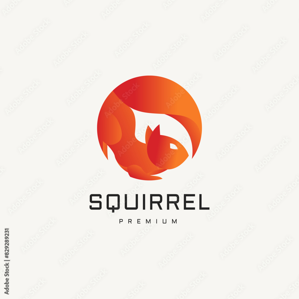squirrel vector logo design illustration 2 squirrel vector logo design illustration 2