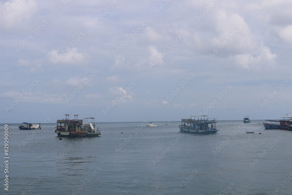 Fishing boats at Koh Tao, Surat Thani Province, Thailand Fishing boats at Koh Tao, Surat Thani Province, Thailand