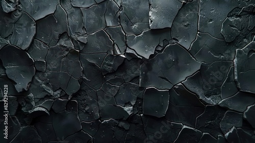 Dark Texture of a Rock Wall photo