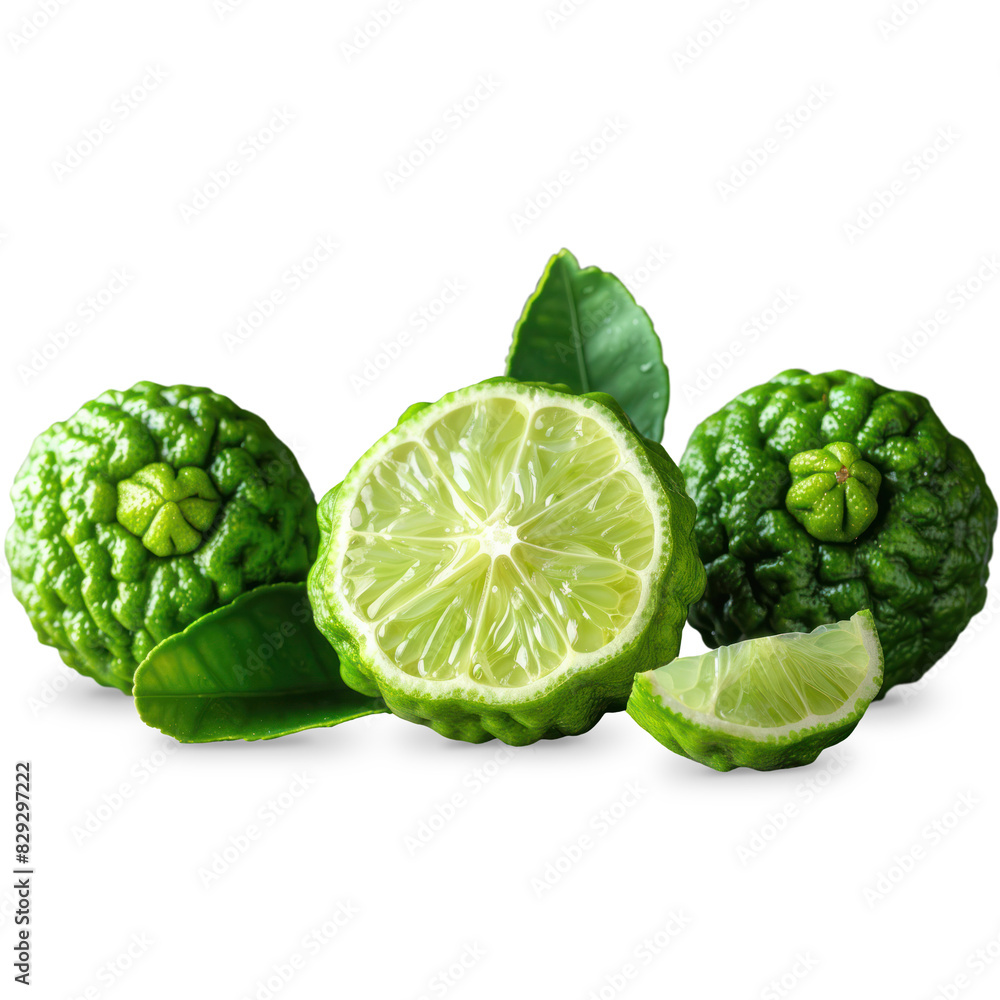 Bergamot Isolated on A Transparent Background. Bergamot Isolated on A Transparent Background.