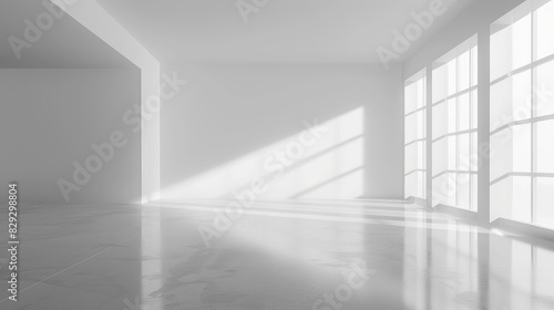 Expansive white space with a clean backdrop, ideal for modern and minimalist themes.