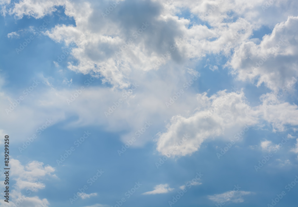 View of the sky with different clouds View of the sky with different clouds
