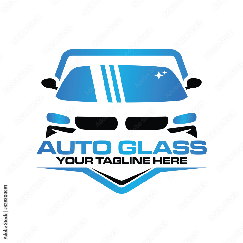 Automotive car window tint logo design vector template Automotive car window tint logo design vector template