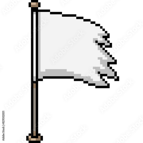 pixel art of worn flag blank