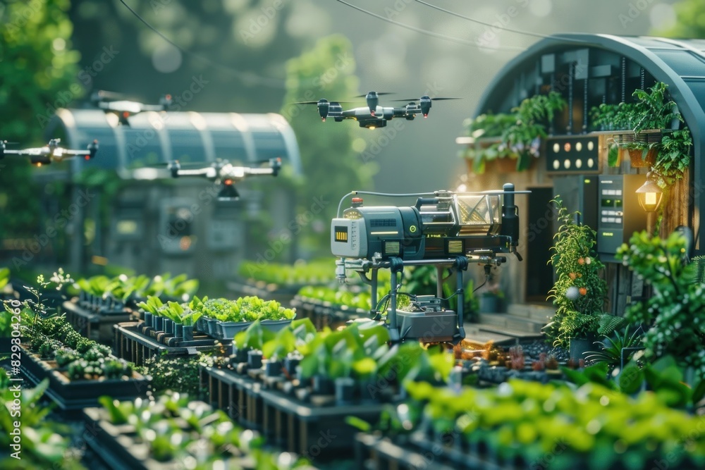 Autonomous Machinery Transforming Smart Farms in Natural Sunlight