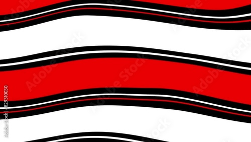 moving red and white stripes. psychedelic optical illusion. abstract hypnotic animated background photo