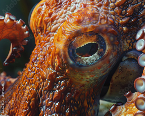 Close-up of giant squid