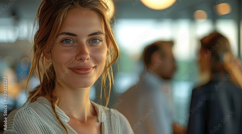 Networking event, professionals middle to young age, businesswoman, modern office setting, nice furniture and office interior. Generative AI. Networking event, professionals middle to young age, businesswoman, modern office setting, nice furniture and office interior. Generative AI.