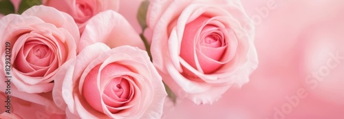 Elegant Roses Amidst Blurry Light. Beautiful background of roses for banners  posters  social media and wall decorations.
