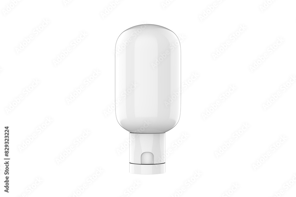 Matte Shampoo Bottle Mockup Isolated On White Background. 3d illustration Matte Shampoo Bottle Mockup Isolated On White Background. 3d illustration