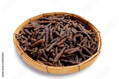 Dried long pepper or Indian long pepper