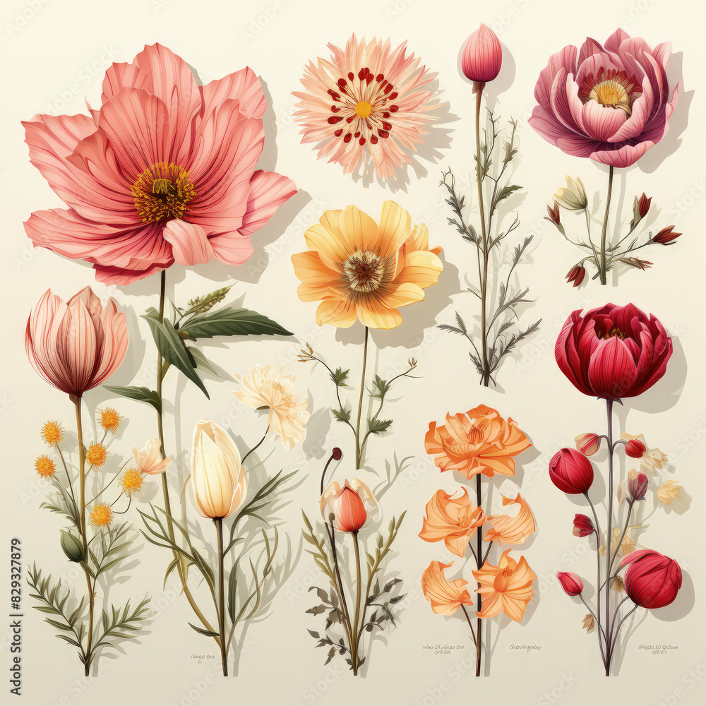 seamless floral pattern on light background seamless floral pattern on light background