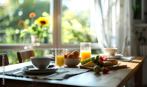 Wallpaper Mural breakfast on the table Torontodigital.ca