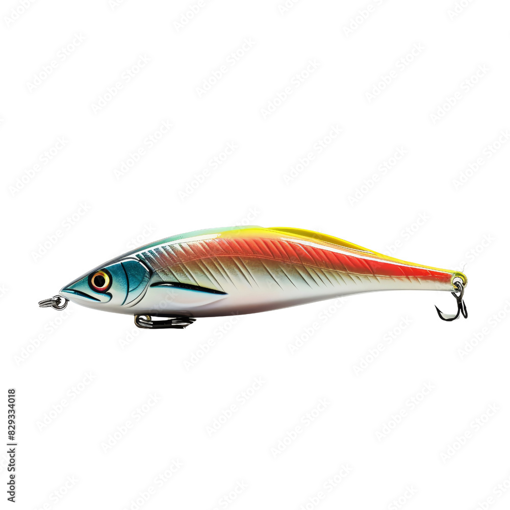Colorful fishing lure with a detailed fish design, perfect for attracting a variety of fish species during your next fishing trip. Colorful fishing lure with a detailed fish design, perfect for attracting a variety of fish species during your next fishing trip.