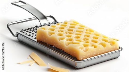 Cheese Grater in Isolated PNG Format on White Background Under Natural Light