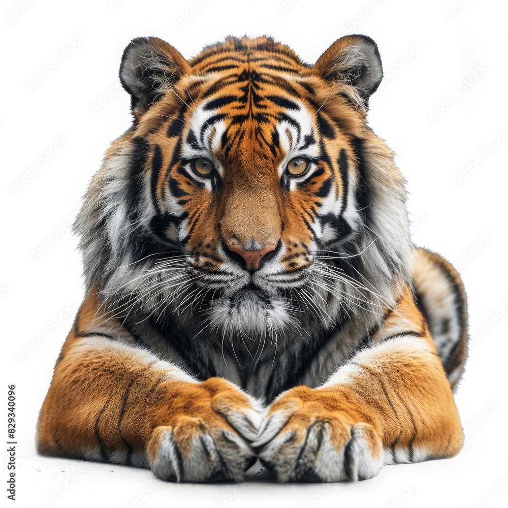 tiger isolated on white background tiger isolated on white background