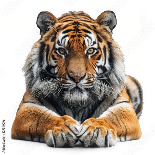 tiger isolated on white background