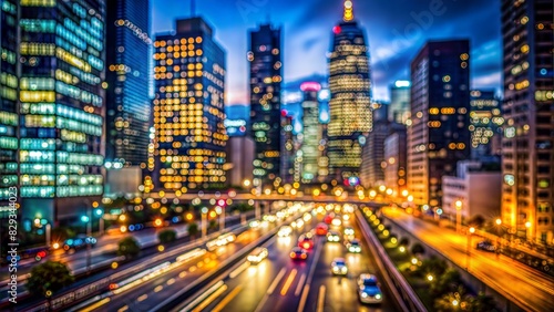 Wallpaper Mural Urban Cityscape Blur: A soft-focus image of a bustling city skyline, providing a modern, sophisticated backdrop for urban-themed products.
 Torontodigital.ca