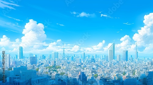 都会と空の風景6