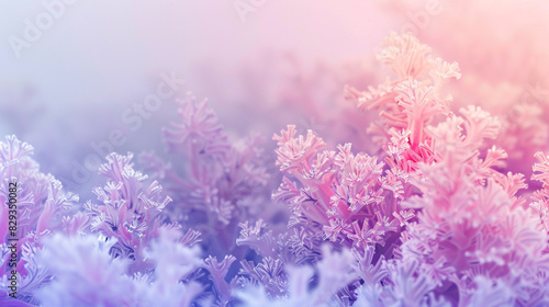 Produce a tranquil gradient of soft coral transitioning into delicate lavender.