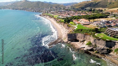 An Aerial View of Shell Beach, San Luis Obispo, California