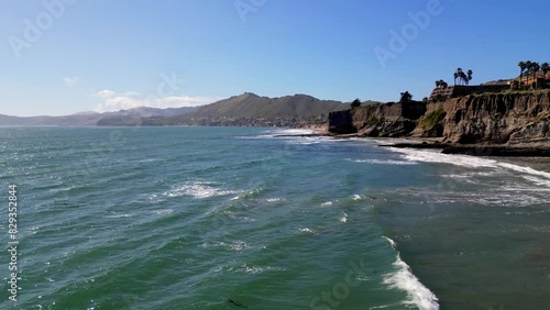 An Aerial View of Shell Beach, San Luis Obispo, California
