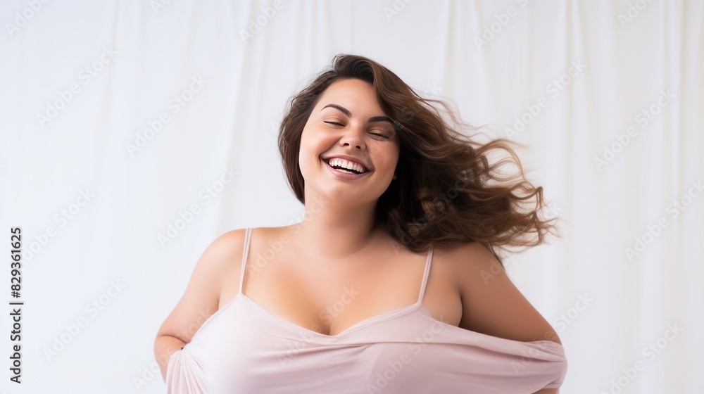 confident and empowered plus-size woman, confident and empowered plus-size woman,
