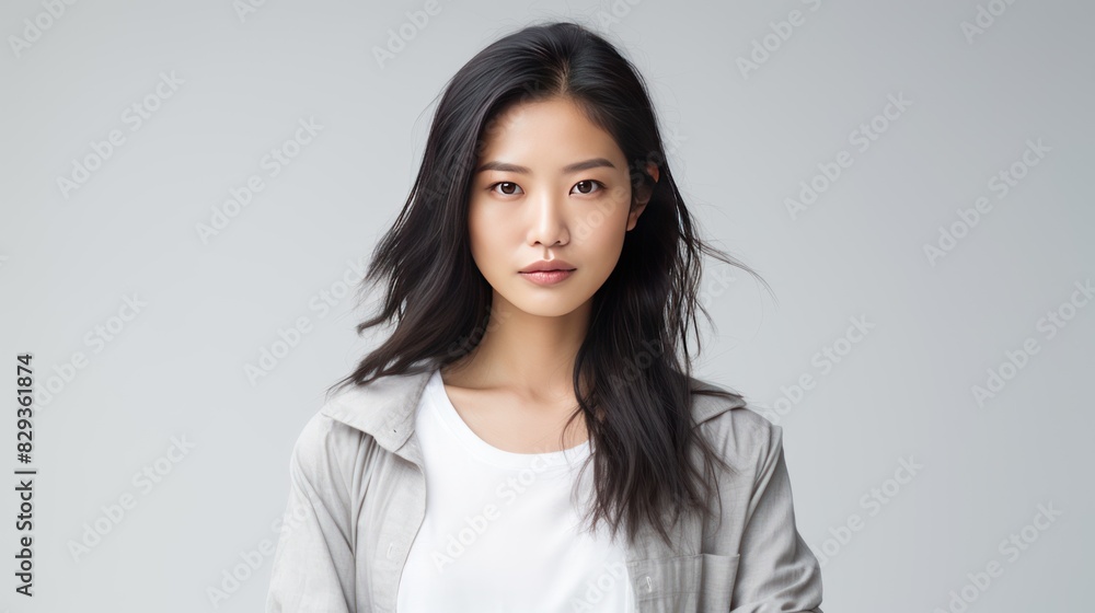 confident Asian woman with a determined pose confident Asian woman with a determined pose